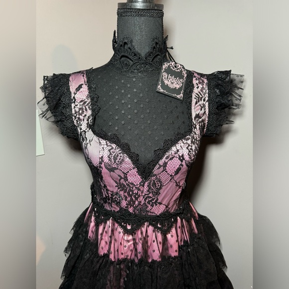 ✨🆕 Dolls Kill Unholy Rehearsal Party Mini Dress (Small) - Picture 2 of 9